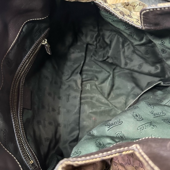 Gucci GG Crystal Hysteria Canvas Coated Shoulder Bag Vintage AS IS Authentic - Picture 9 of 15